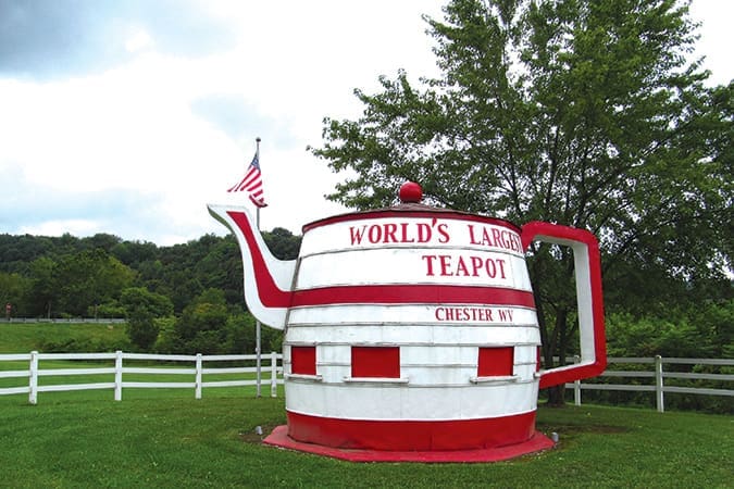 The Chester teapot is the world’s largest.