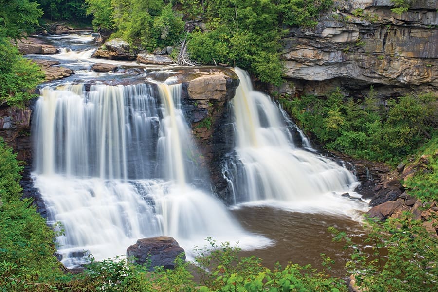 Blackwater Falls is West Virginia’s top falls.