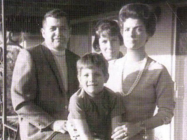 Family. From left: Gary, Gary Jr., Dee and Sue in a promotional shot for Gary's book.