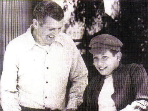 This photo of Gary Sr. and Gary Jr. is from the Los Angeles Production site for the 1976 movie about the U2 flight, in which Lee Majors played pilot Gary Powers.