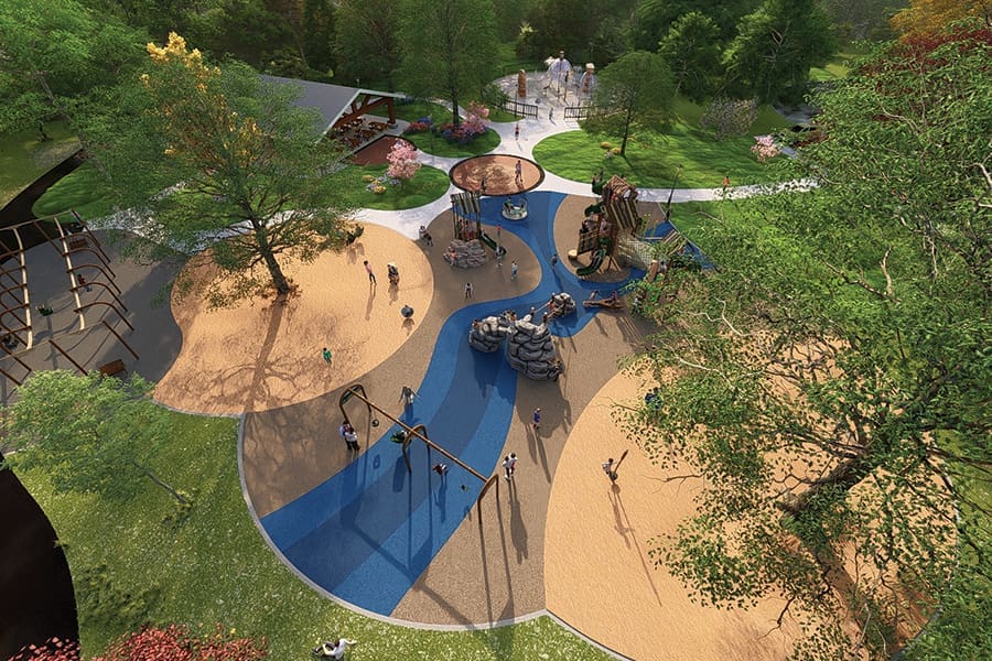 Adventure Acres in Walker County, Georgia, focuses on inclusive, nature-based fun for all ability levels.