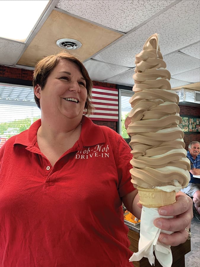 The Hob-Nob’s Monster Cone is an architectural wonder.