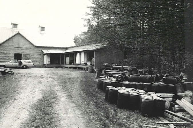 The Cone apple barn.