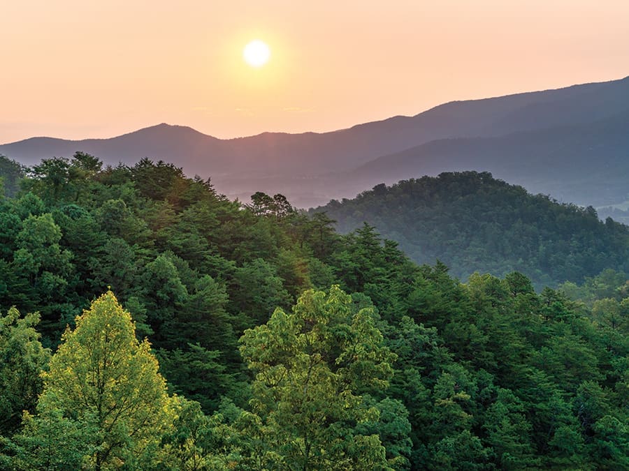 Breathtaking views of the Great Smoky Mountains were the main goal when the Foothills Parkway was authorized by Congress back in 1944. The foothills of the Great Smokies, which rise to elevations of 2,000 to 3,000 feet, are like grandstands from which to enjoy the ever-changing clouds and qualities of light that bathe the Smokies.